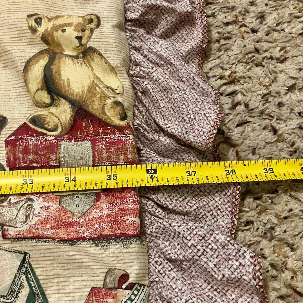 VTG Lambs & Ivy Quilted Baby Crib Comforter Toddler Bed Blanket Teddy Bears